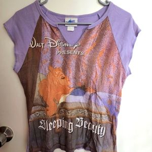 Disneyland Sleeping Beauty Top Y2K